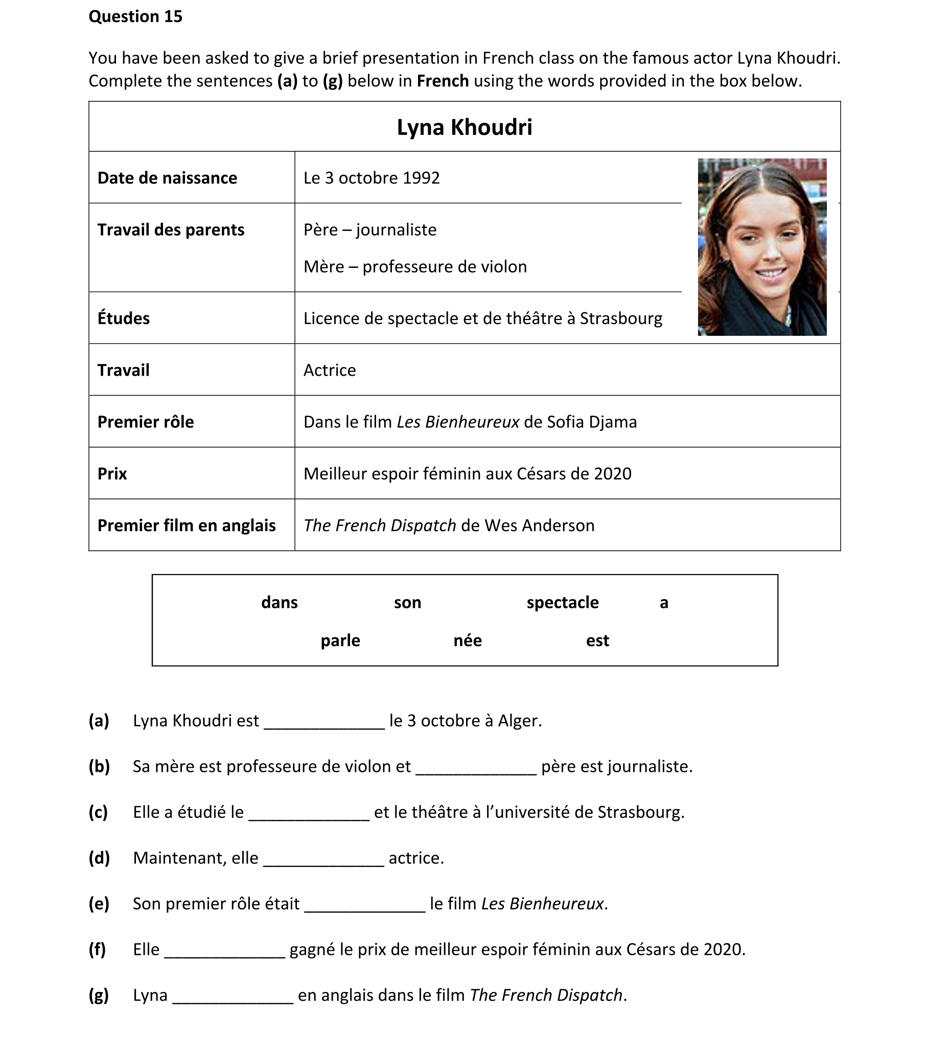 Question 9d3d6d30-24a0-466f-a3c5-bb654e499783